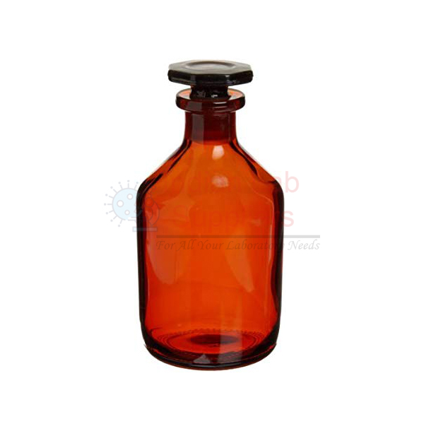 Reagent Bottle Narrow Mouth, Amber Glass