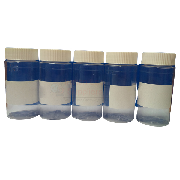 Sample Bottle, Plastic, 100ml, Barcode