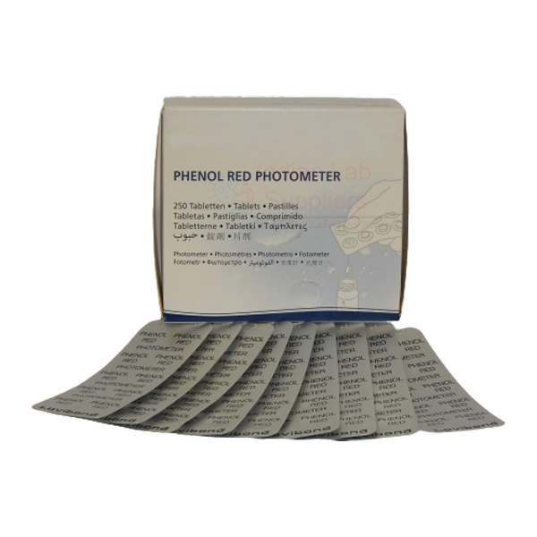 Phenol Red,  pH 6.8-8.4, Photo, Tabs
