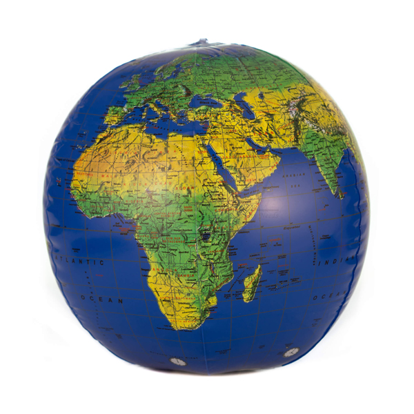 Globe, Inflatable, diam.42cm,w/o Stand