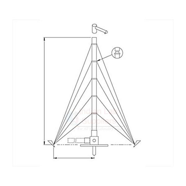 Portable Antenna Aluminium, 12m